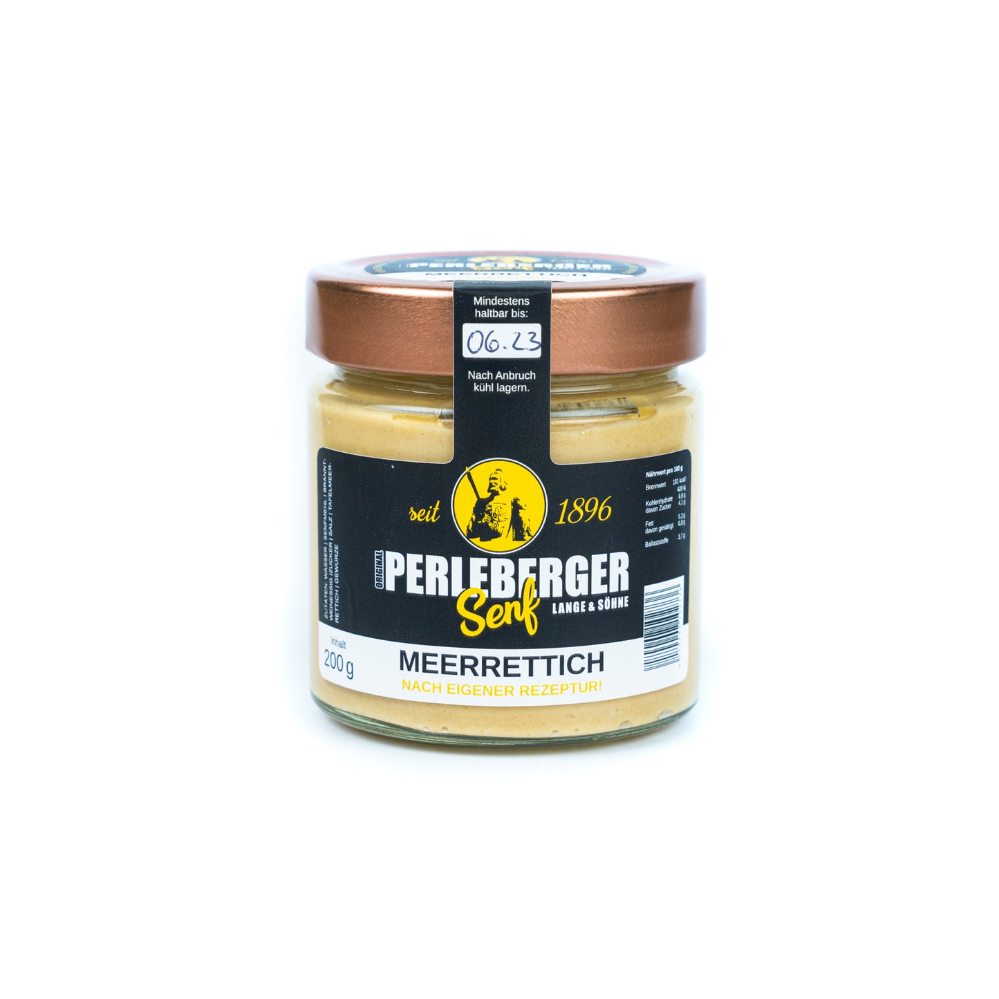 Perleberger Senf Meerrettich, 200 ml