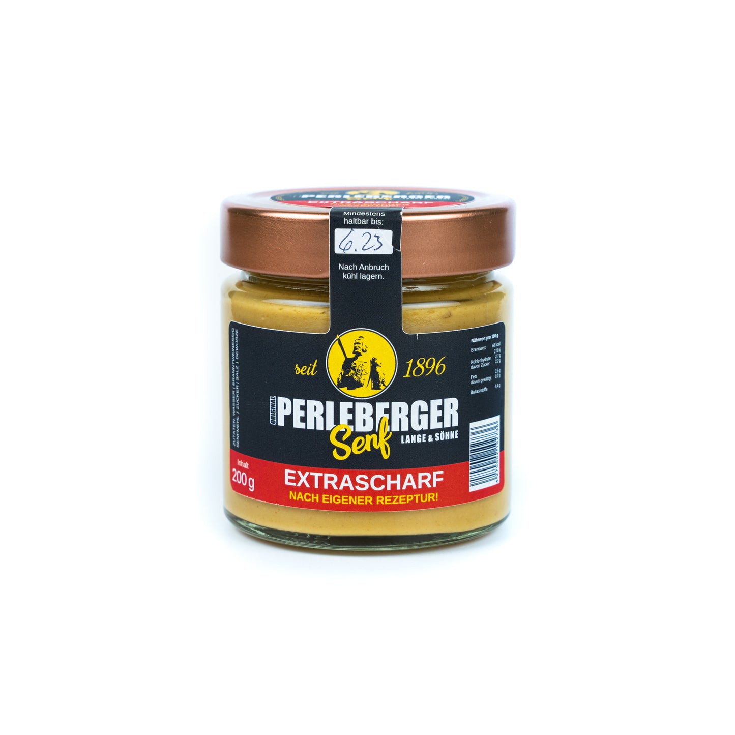 Perleberger Senf extrascharf, 200 ml