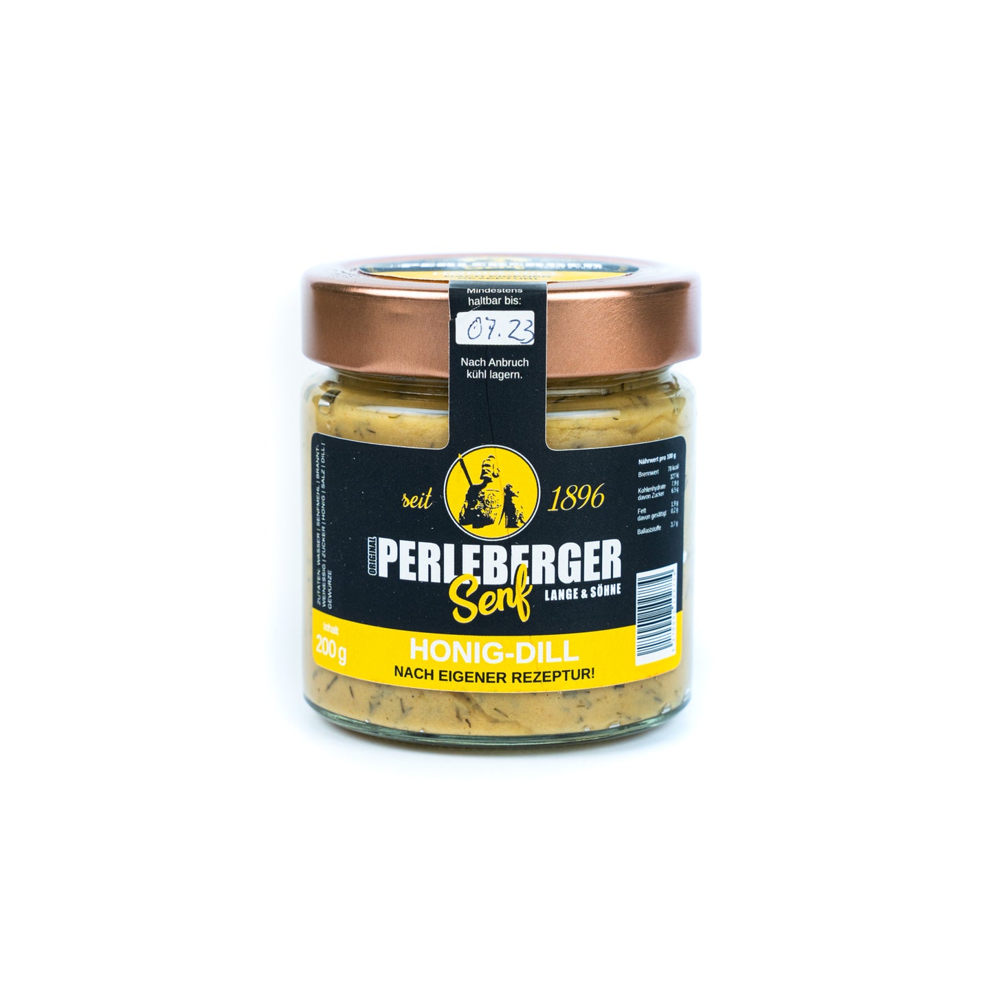 Perleberger Senf Honig-Dill, 200 ml